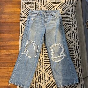 American Eagle Outfitters Light Blue Distressed Jeans